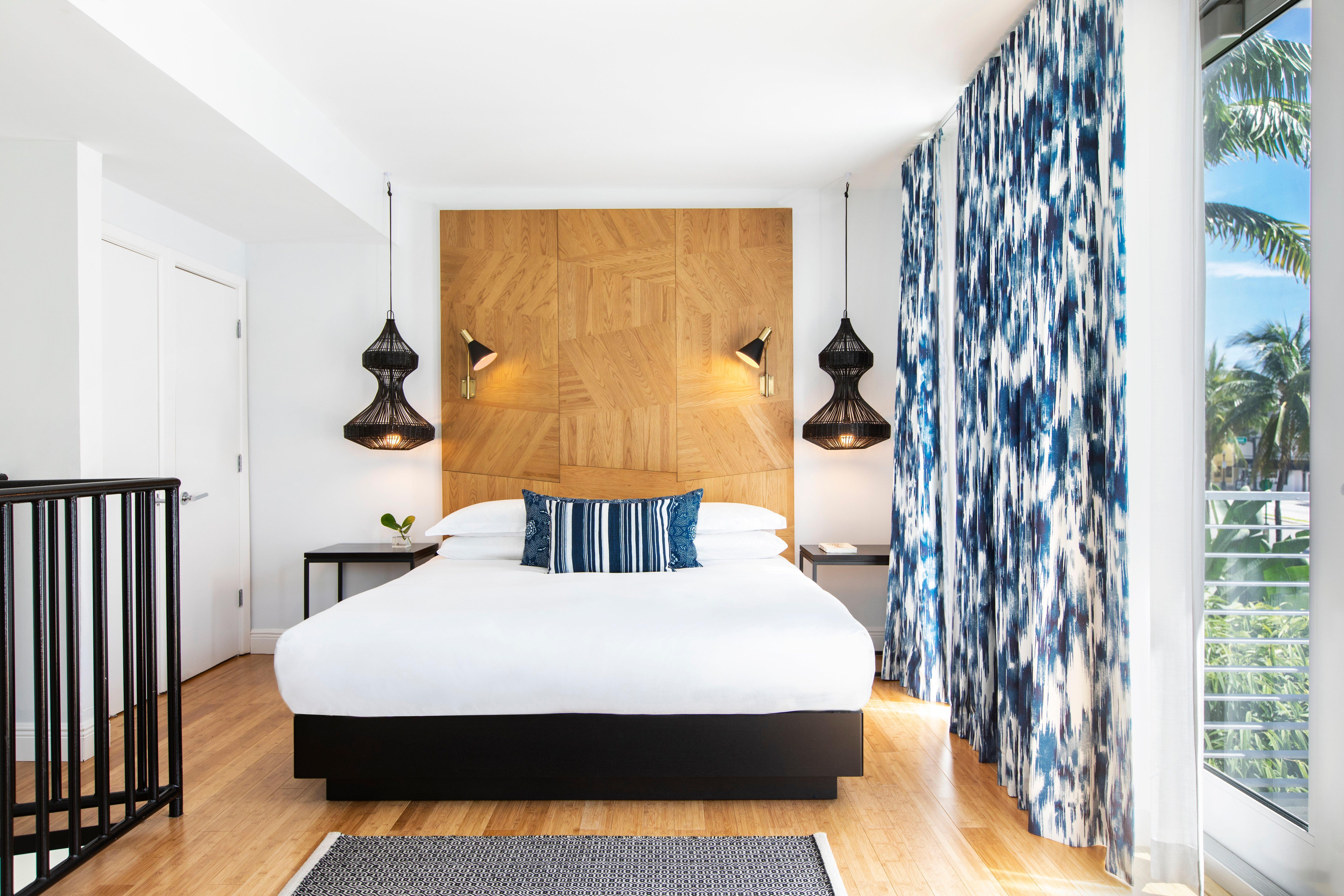 金普顿安格勒酒店 迈阿密海滩 外观 照片 A bedroom at the Hotel