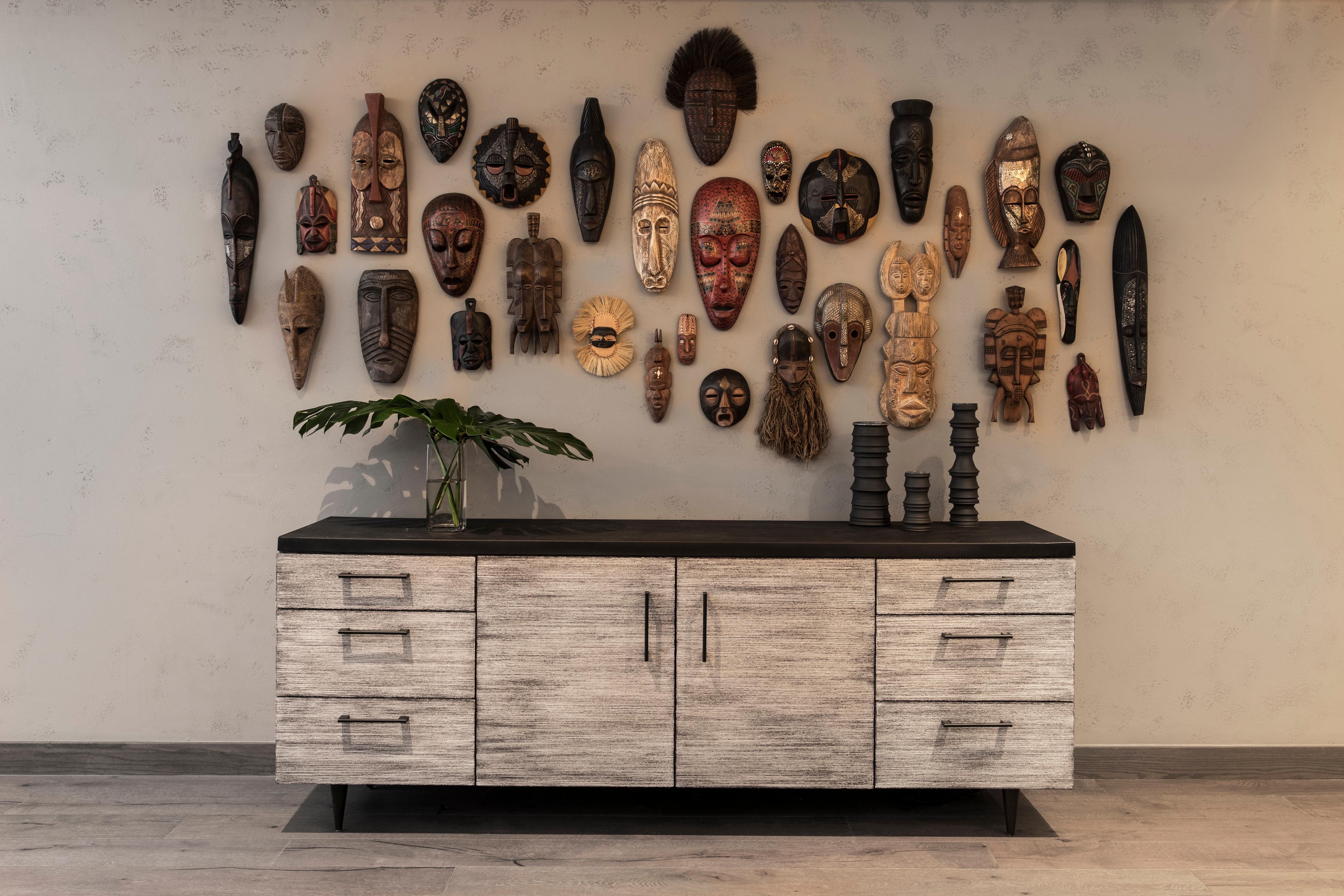 金普顿安格勒酒店 迈阿密海滩 外观 照片 African masks